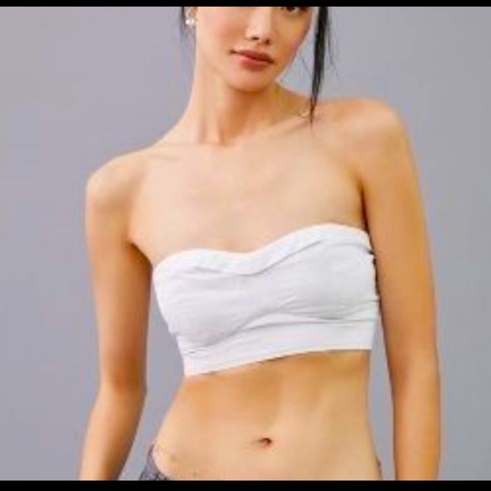 Anthropology, Maeve Bustier top. White